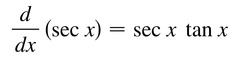 <p>sec(x)tan(x)</p>