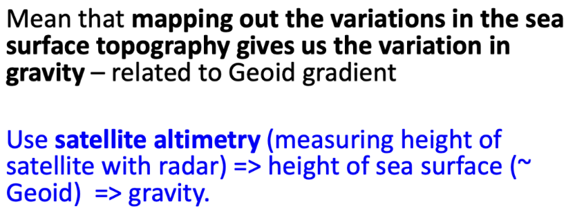 <p>Variation in gravity. </p>