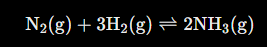 <p>What happens if you decrease the concentration of N2 / Nh3 in this equation</p>