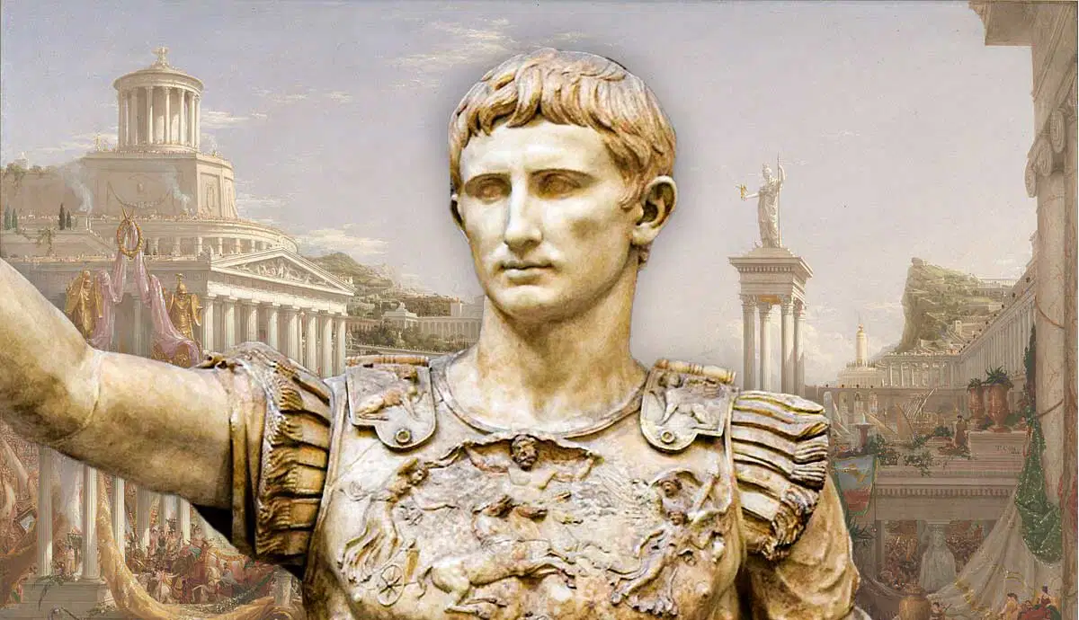 <p>Roman Empire period of peace under him enabled major building projects</p>