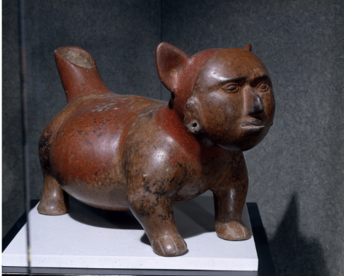 <p>Dog with mask</p>
