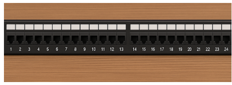 <p>A large rack mounted centralization device that connects cables using a combination of punch-down blocks and RJ-45 connectors. Run from desks are made once and permanently punched down into punch-down blocks on the patch panel. Then patch panel RJ-45 port to switch connections can be easily changed anytime.</p>