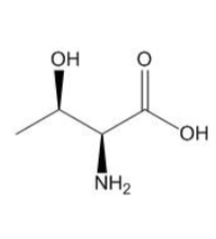 <p>Is the adjacent structure that of L-threonine? Note that the protonation state (as shown) is unusual.</p>