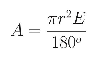 <p>where E is spherical excess (A+B+C-180)</p>