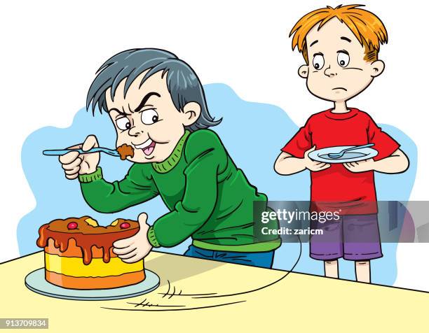 <p>selfish (adj)</p>