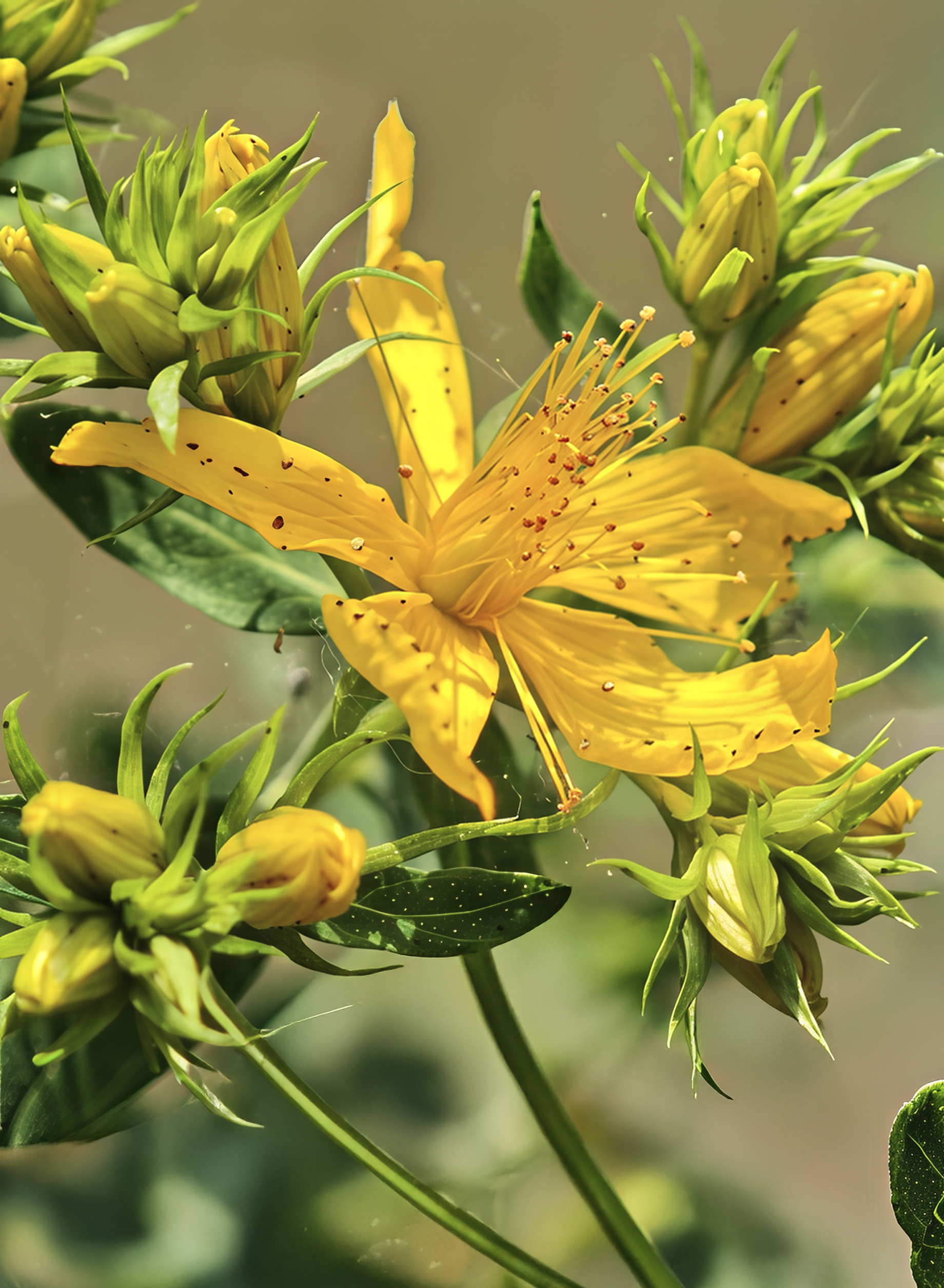 <p><strong>Common Name</strong>: <span style="background-color: transparent; font-family: "Helvetica Neue", sans-serif;">St. John’s wort</span></p><p><strong>Parts Used</strong>: <span style="background-color: transparent; font-family: "Helvetica Neue", sans-serif;">Stem, petals, and flowers</span></p><p><strong>Use/s</strong>: Antidepressant</p><p><strong>Major Metabolites</strong>: <strong><u>Hypericin (anthraquinone)</u></strong>, <strong><u>hyperforin (prenylated phloroglucinols)</u></strong>, flavonoids</p>