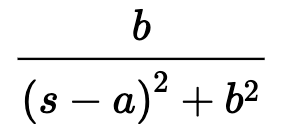 <p>F(s) = L { f(t) }</p>