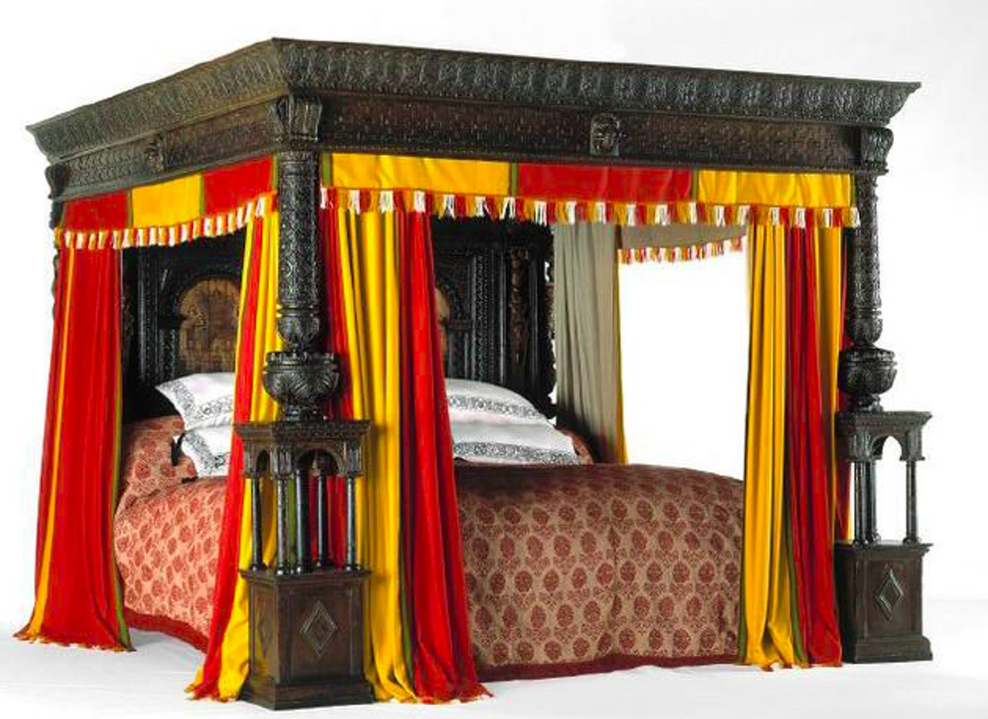 <p>QN=13 [file: Retake_great_bed_of_ware.jpg]</p><p>This is the oak bed carved with wooden boards called the Great Bed of Ware designed by Hans Vredeman de Vries. What period was this bed created in?</p><p>Check one option.</p><p>a. Renaissance.</p><p>b. 17th century.</p><p>c. 18th century.</p><p>d. 19th century.</p>