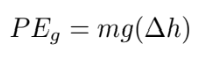 <p>Energy stored due to an object's height near Earth. When both the earth and an object are part of a system, the system has energy due to its configuration (the location of the two objects).</p>