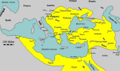 <p>a large territory with one government or king (emperor)</p>